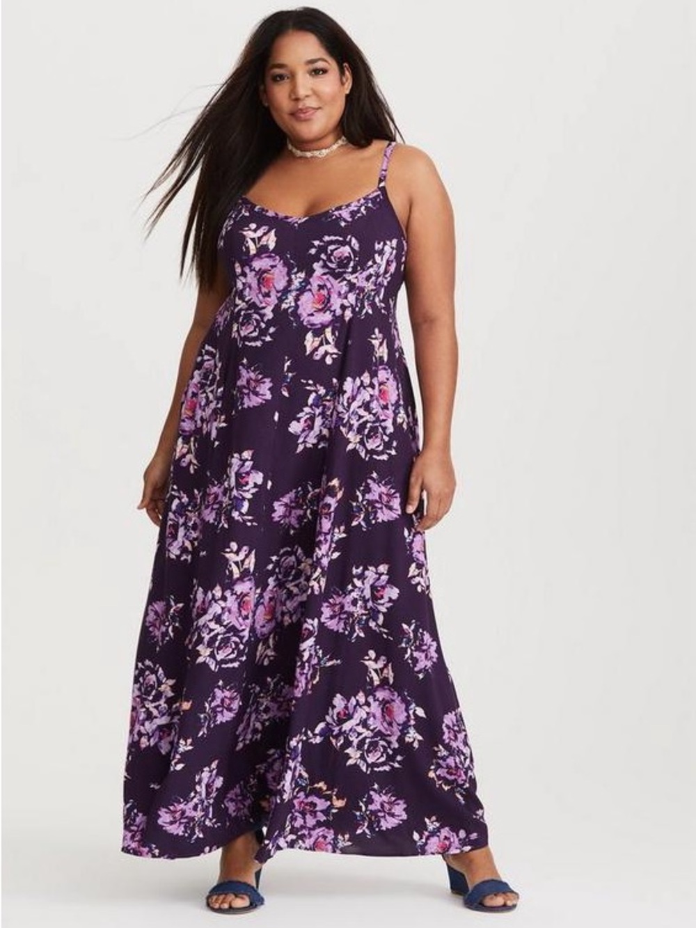 TORRID Trapeze Tank Maxi Dress - Sz 00 (M 10) NWT - Picture 2 of 6